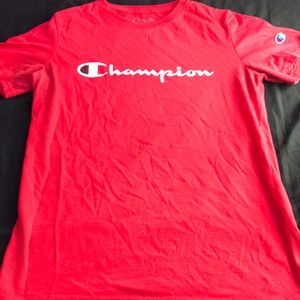 Champions red T-size large black,red and white